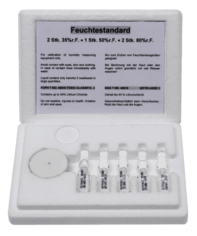 Ampoules d'étalonnage certifiées