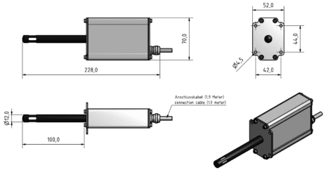 LF-TD 60 transmetteur numérique d'humidité et de température