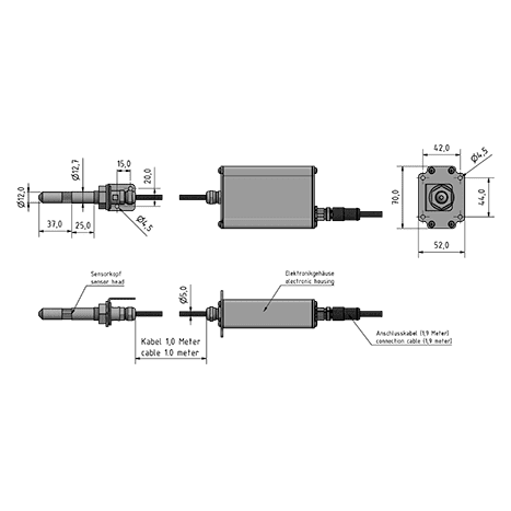 LF-TD 180 trasmettitore digitale di umidità-temperatura