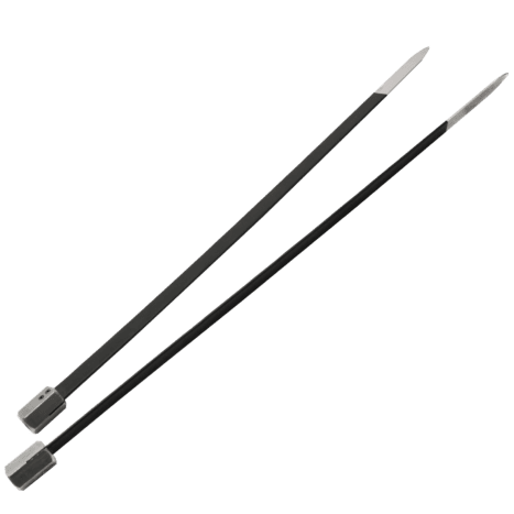 Pair of flat electrodes