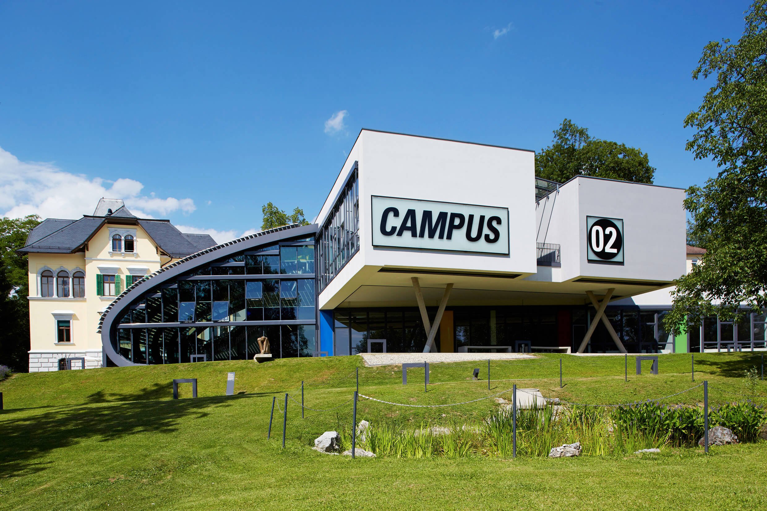 Building view of Campus 02 - University of Applied Sciences