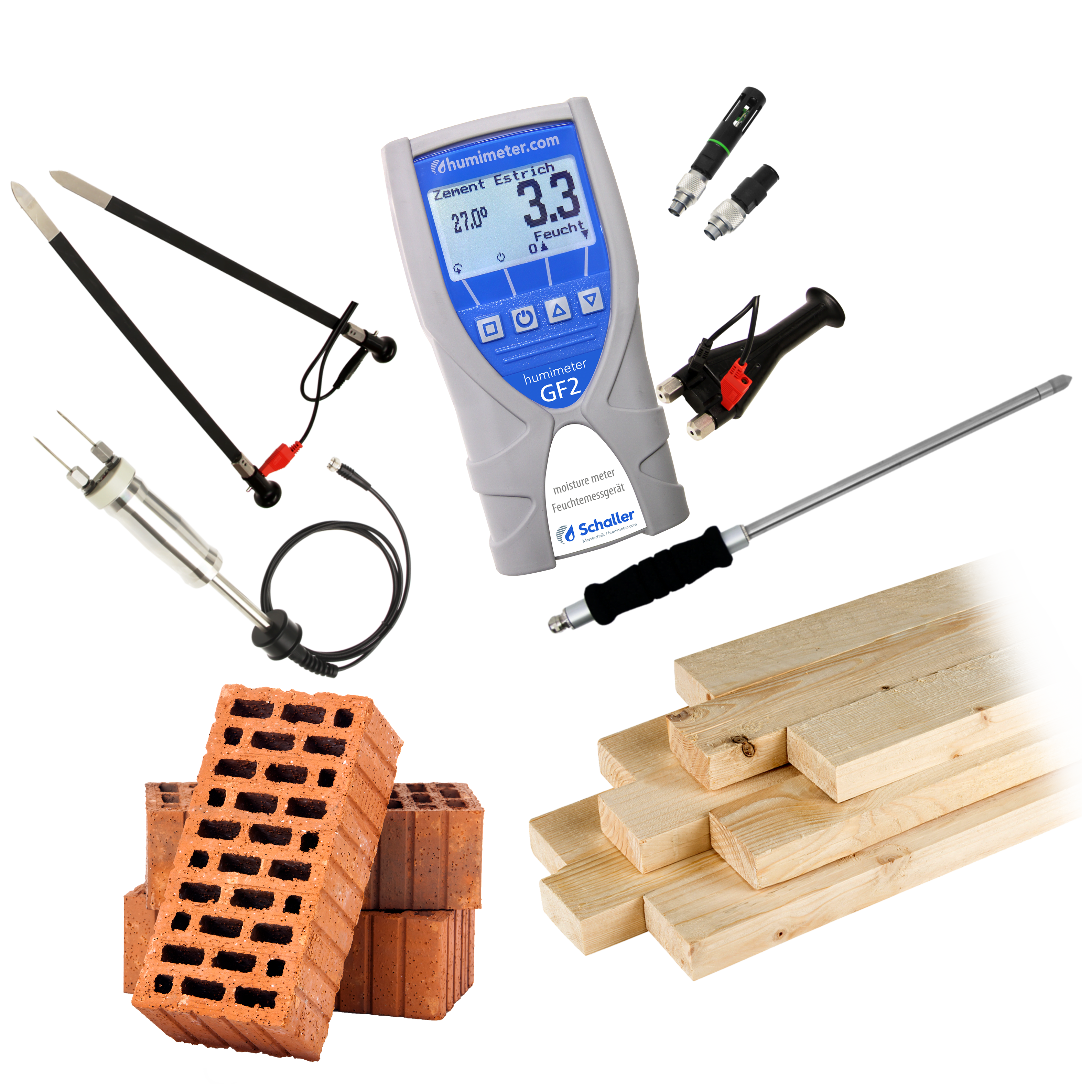 humimeter GF2 - Medidor de humedad para edificios y soleras - Schaller  Messtechnik